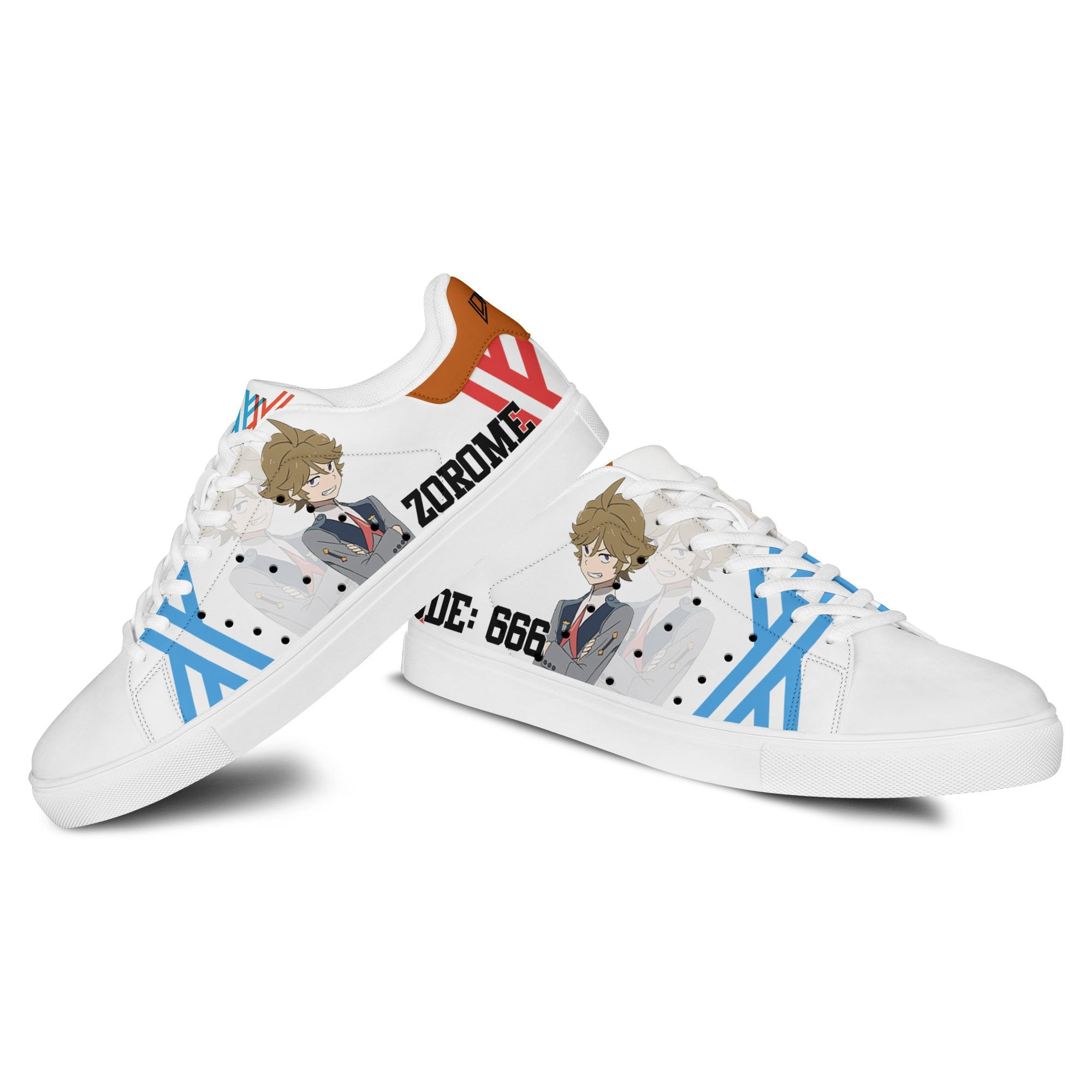 Darling in the Franxx Zorome Code:666 Skate Sneakers Custom Anime Shoes