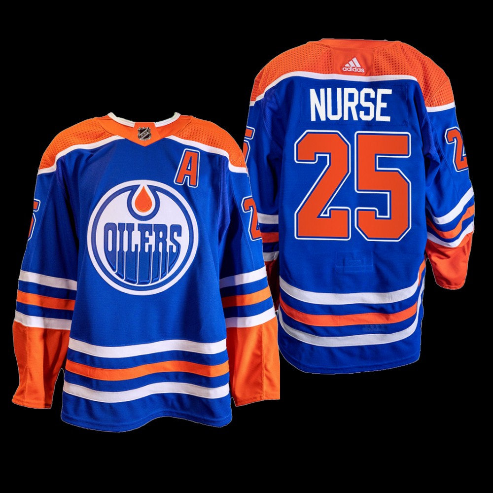 Darnell Nurse Edmonton Oilers Primegreen Jersey 2022-23 Blue #25 Home Uniform