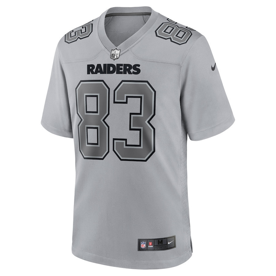 Darren Waller 83 Las Vegas Raiders Atmosphere Fashion Game Stitched Jersey – Gray