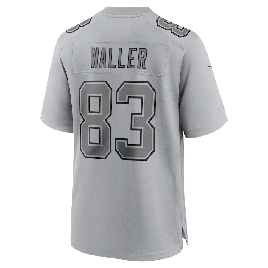 Darren Waller 83 Las Vegas Raiders Men Atmosphere Fashion Game Stitched Jersey – Gray