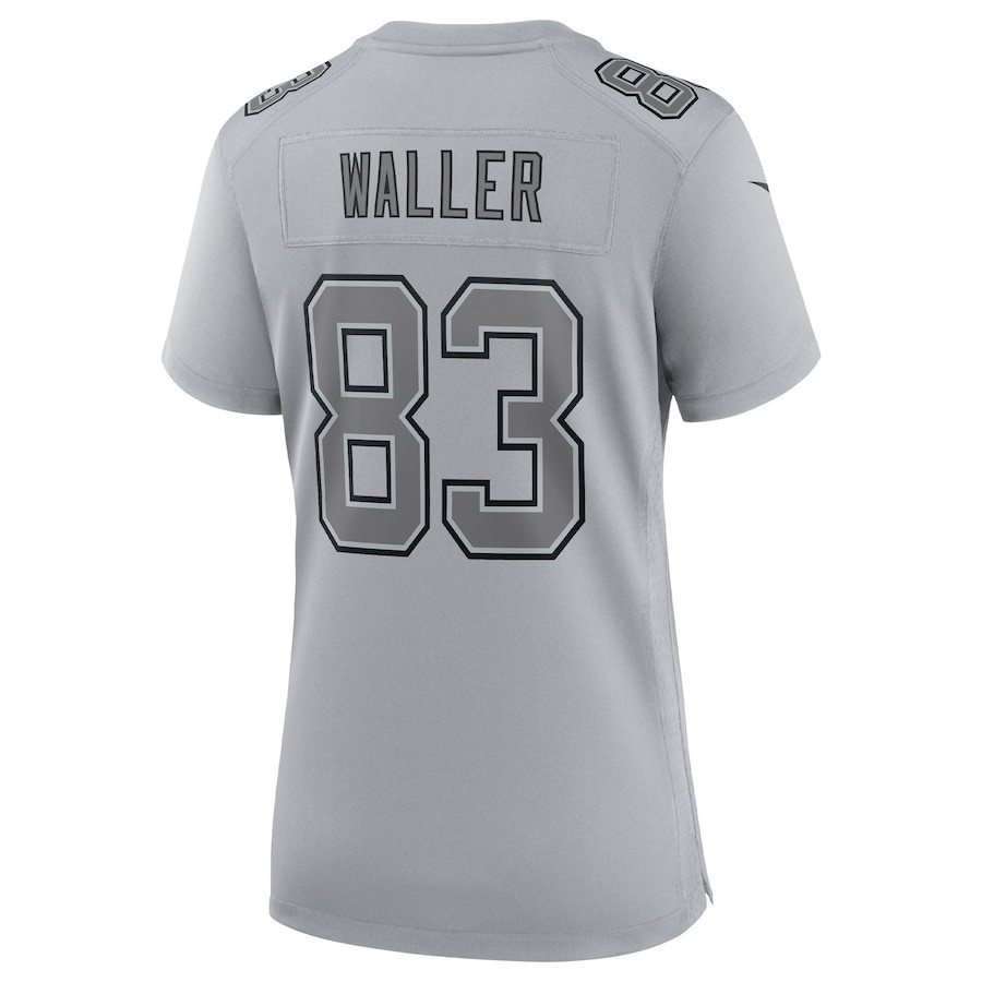 Darren Waller 83 Las Vegas Raiders Women’s Atmosphere Fashion Game Stitched Jersey – Gray