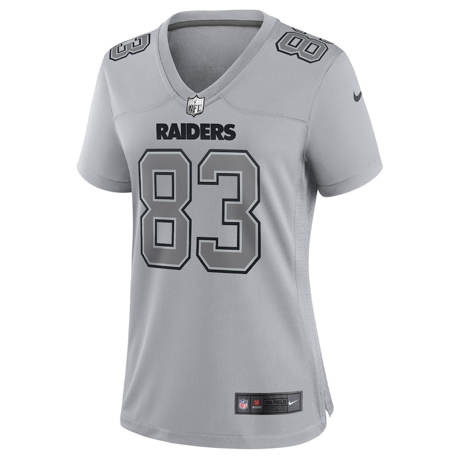 Darren Waller 83 Las Vegas Raiders Women’s Atmosphere Fashion Game Stitched Jersey – Gray