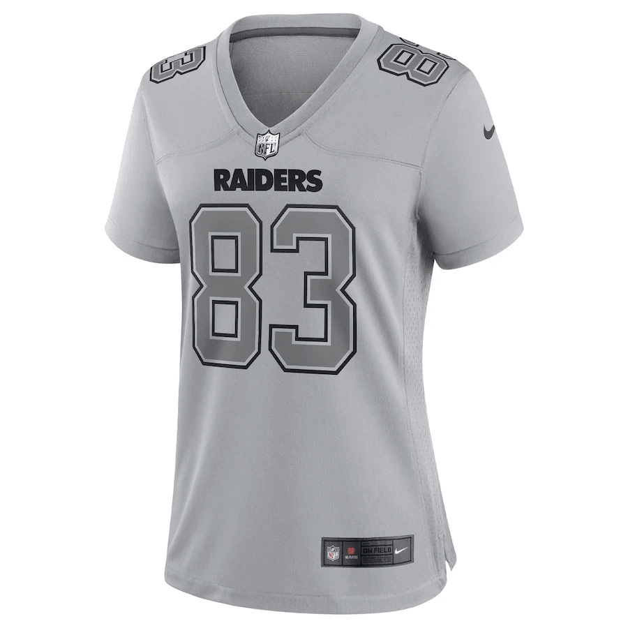 Darren Waller 83 Las Vegas Raiders Women’s Atmosphere Fashion Game Stitched Jersey – Gray