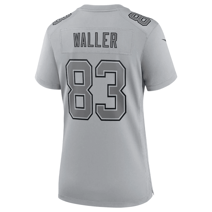 Darren Waller 83 Las Vegas Raiders Women’s Atmosphere Fashion Game Stitched Jersey – Gray