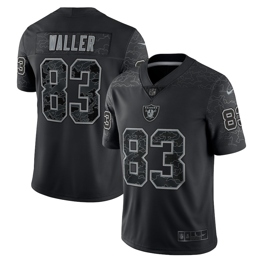 Darren Waller Las Vegas Raiders RFLCTV Limited Stitched Jersey – Black