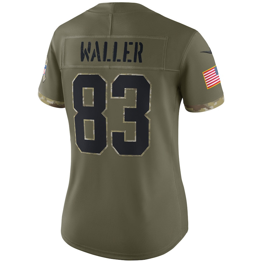 Darren Waller Las Vegas Raiders Women’s 2022 Salute To Service Limited Stitched Jersey – Olive