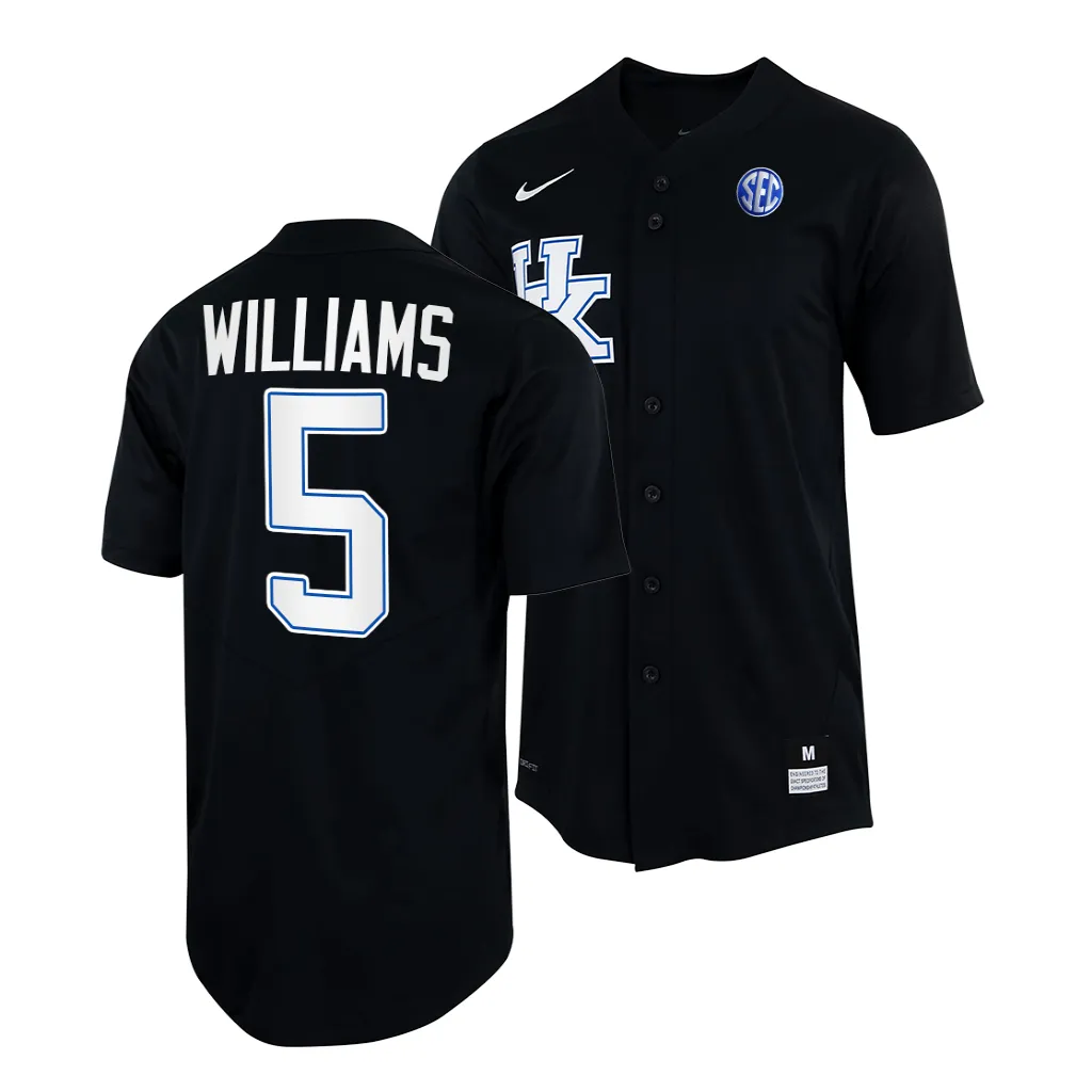 Darren Williams Kentucky Wildcats #5 Black College Jersey