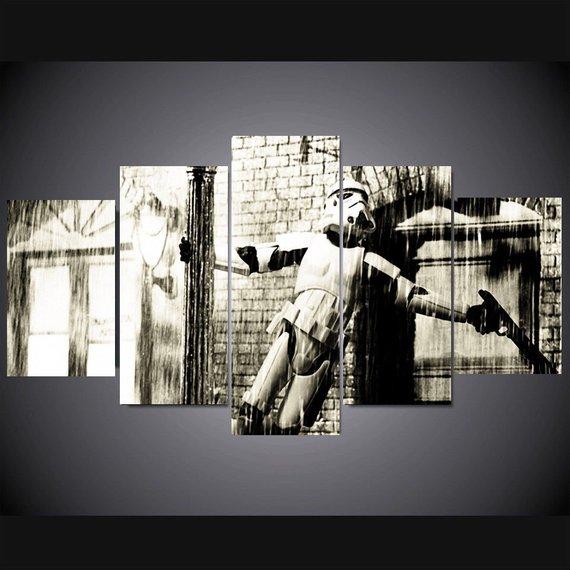 Darth Vader In Singing In The Rain – Movie Canvas Art Wall Decor