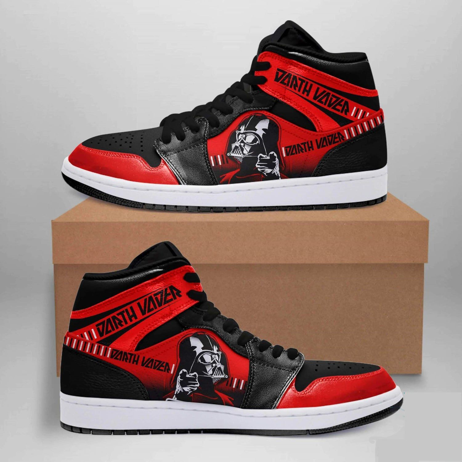 Darth Vader Star Wars 1 High Top Air Jordan Sneaker, Air Jordan Hightop