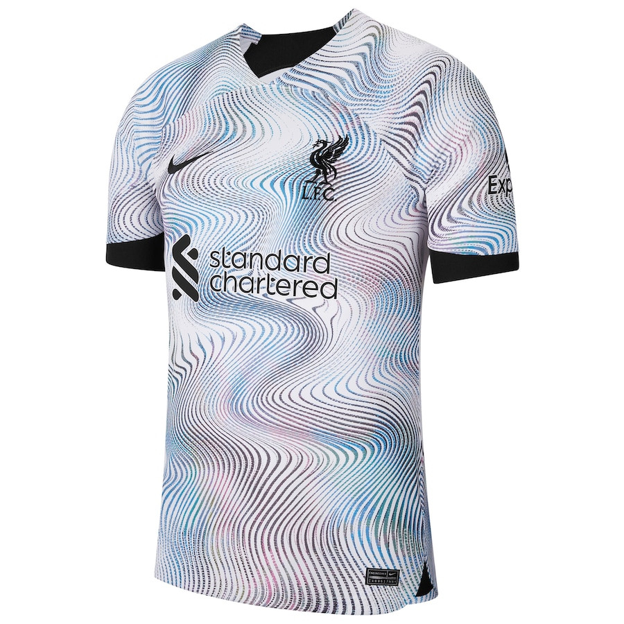 Darwin Núñez 27 Liverpool 2022/23 Away Breathe Stadium Player Soccer Jersey – White