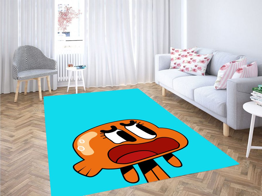 Darwin Watterson The Amazing World Of Gumball Living Room Modern Carpet Rectangle Rug