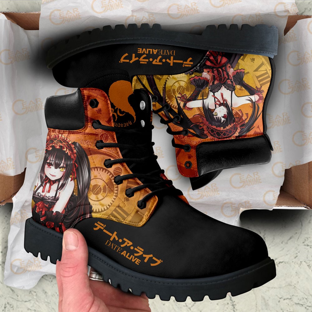 Date A Live Kurumi Tokisaki Boots Anime Custom Shoes