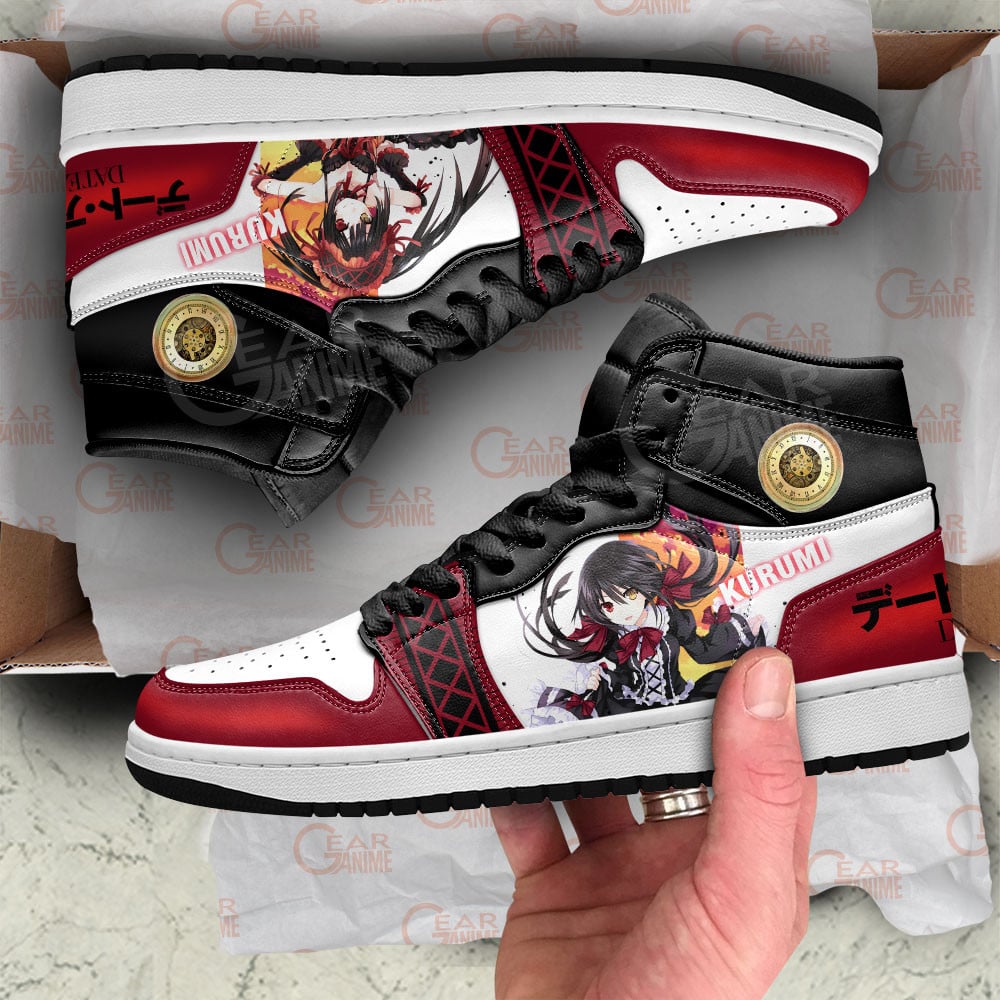 Date A Live Kurumi Tokisaki JD1s Sneakers Anime Shoes, Air Jordan Hightop