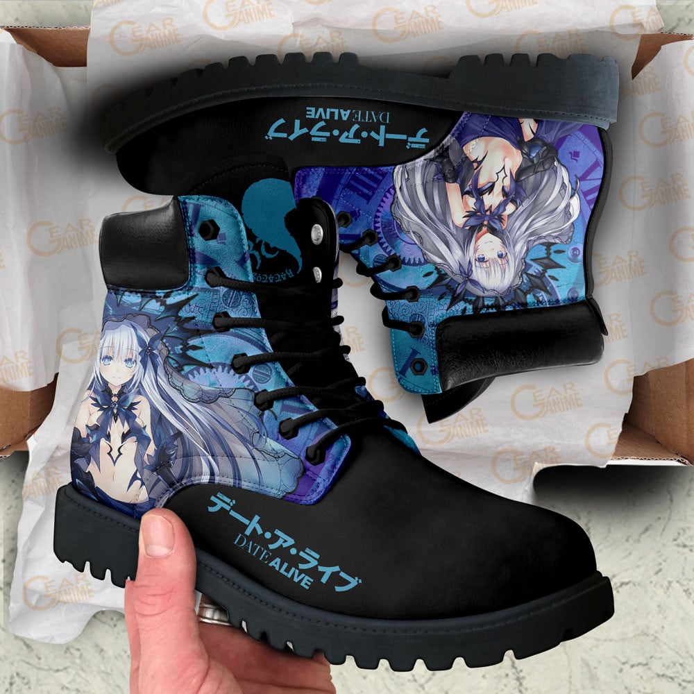 Date A Live Origami Tobiichi Boots Anime Custom Shoes