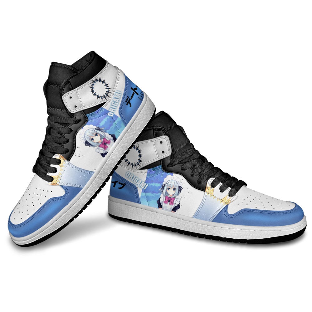 Date A Live Origami Tobiichi JD1s Sneakers Anime Shoes, Air Jordan Hightop
