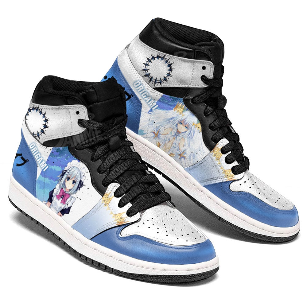 Date A Live Origami Tobiichi JD1s Sneakers Anime Shoes, Air Jordan Hightop