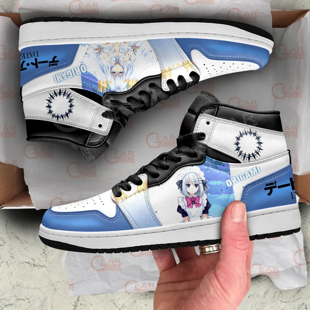 Date A Live Origami Tobiichi JD1s Sneakers Anime Shoes, Air Jordan Hightop