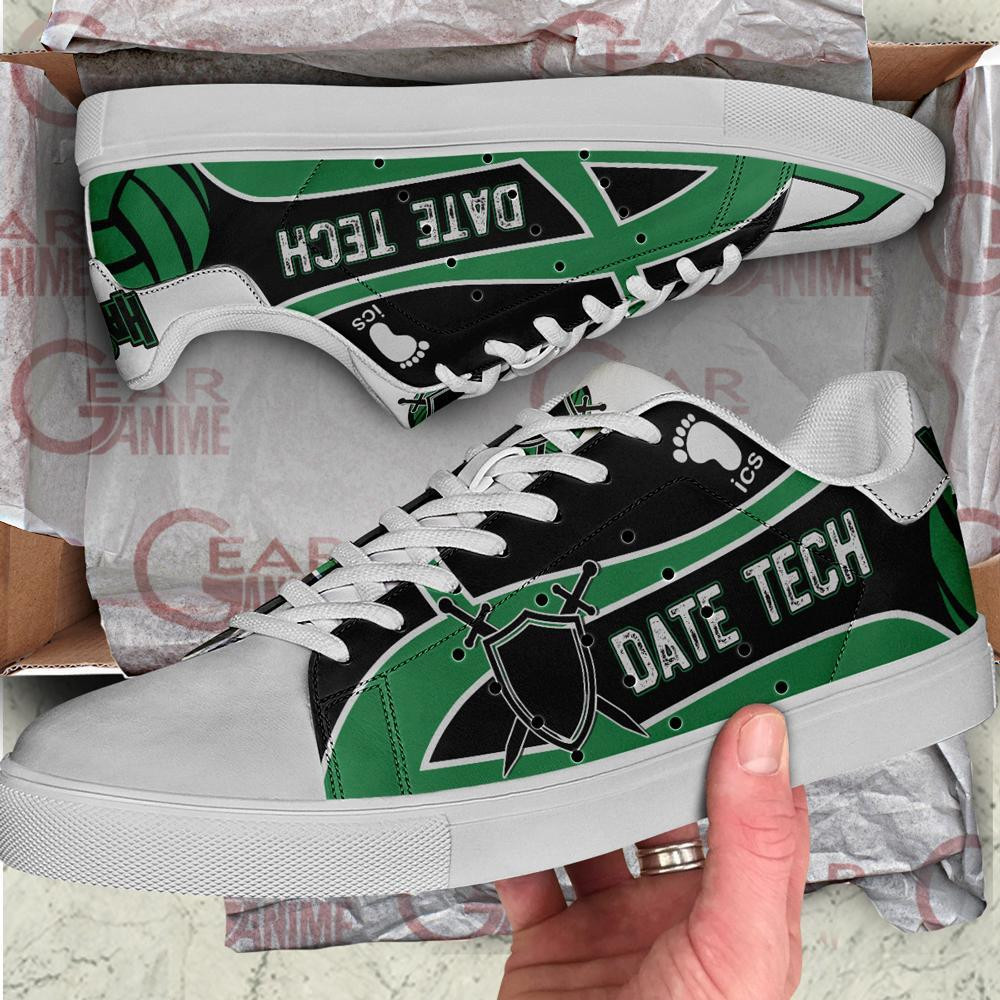 Date Tech High Skate Shoes Haikyuu Anime Custom Shoes