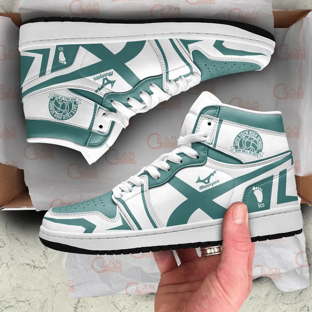 Dateko JD1s Sneakers Date Tech High Haikyuu Anime Shoes, Air Jordan Hightop