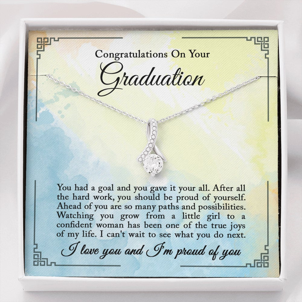 Daughter Be Proud Of Yourself Graduation Gift – Alluring Beauty Necklace
