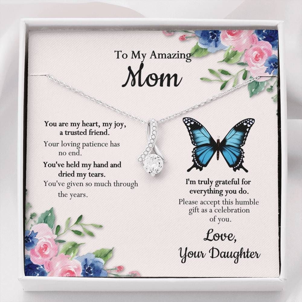 Daughter Gift For Mom Alluring Beauty Necklace You Are My Heart