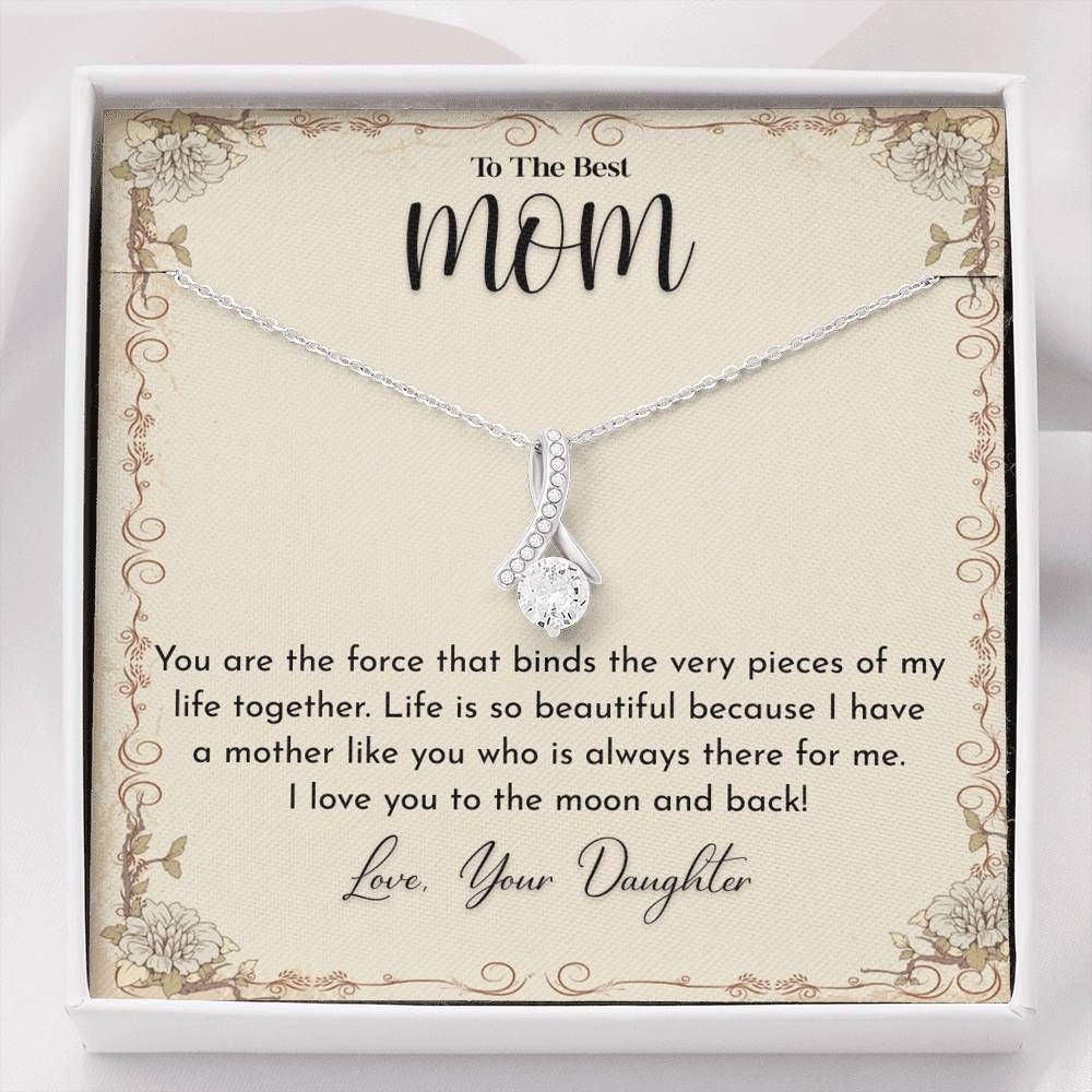 Daughter Gift For Mom Alluring Beauty Necklace You Are The Force That Binds