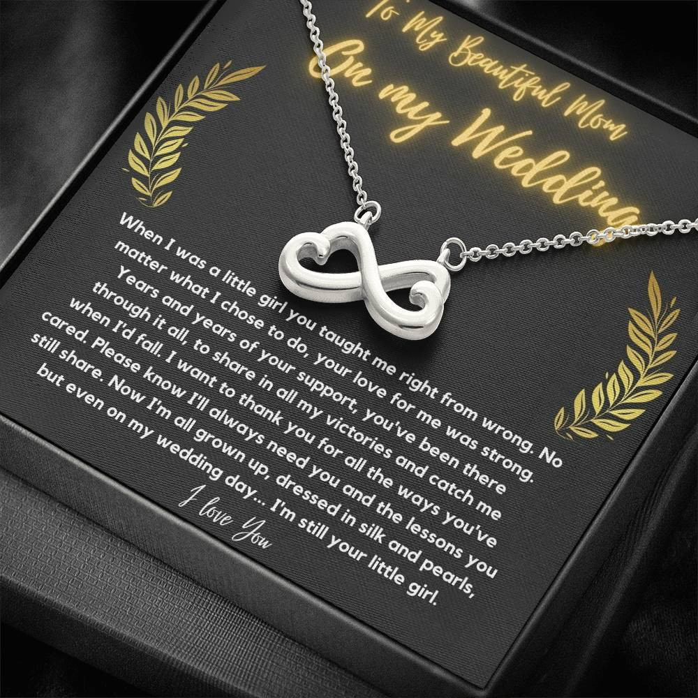 Daughter Gift For Mom Infinity Heart Necklace I’ll Still Your Little Girl
