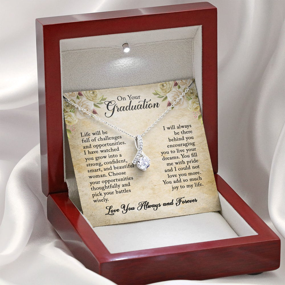 Daughter Graduation Gift, Love you Always – Alluring Beauty Necklace