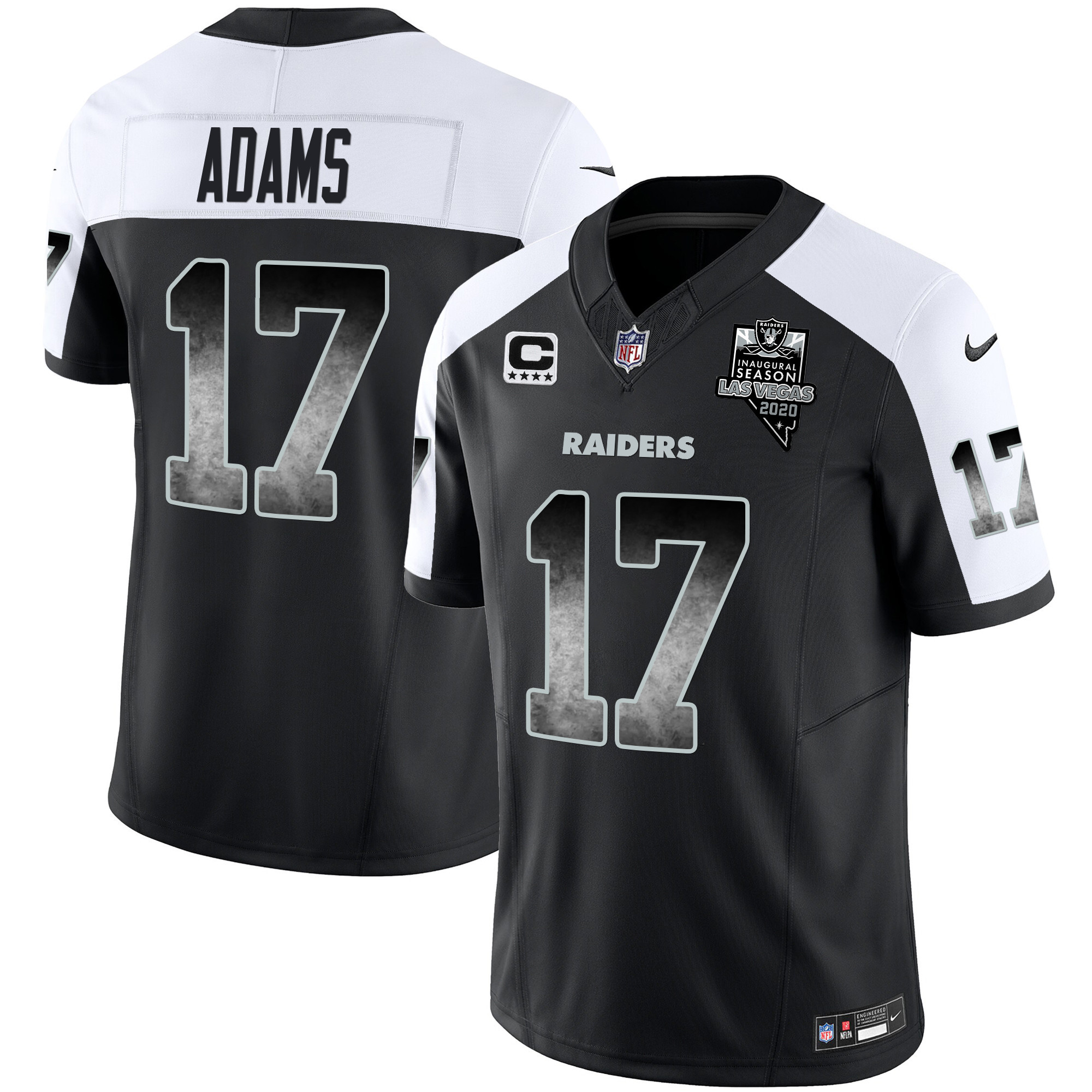 Davante Adams Men's Las Vegas Raiders Arch Smoke Vapor Alternate Jersey - All Stitched 