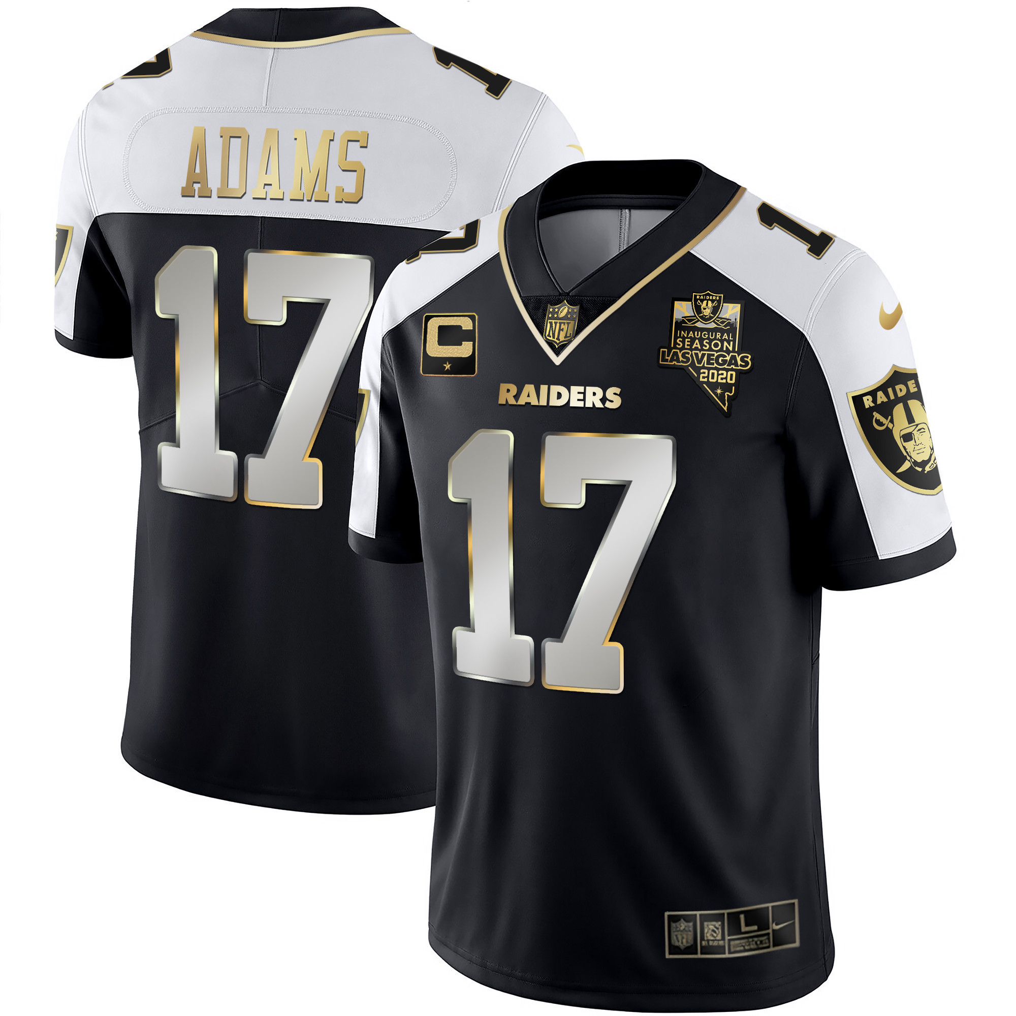 Davante Adams Men's Las Vegas Raiders Vapor Gold Alternate Limied Jersey - All Stitched 