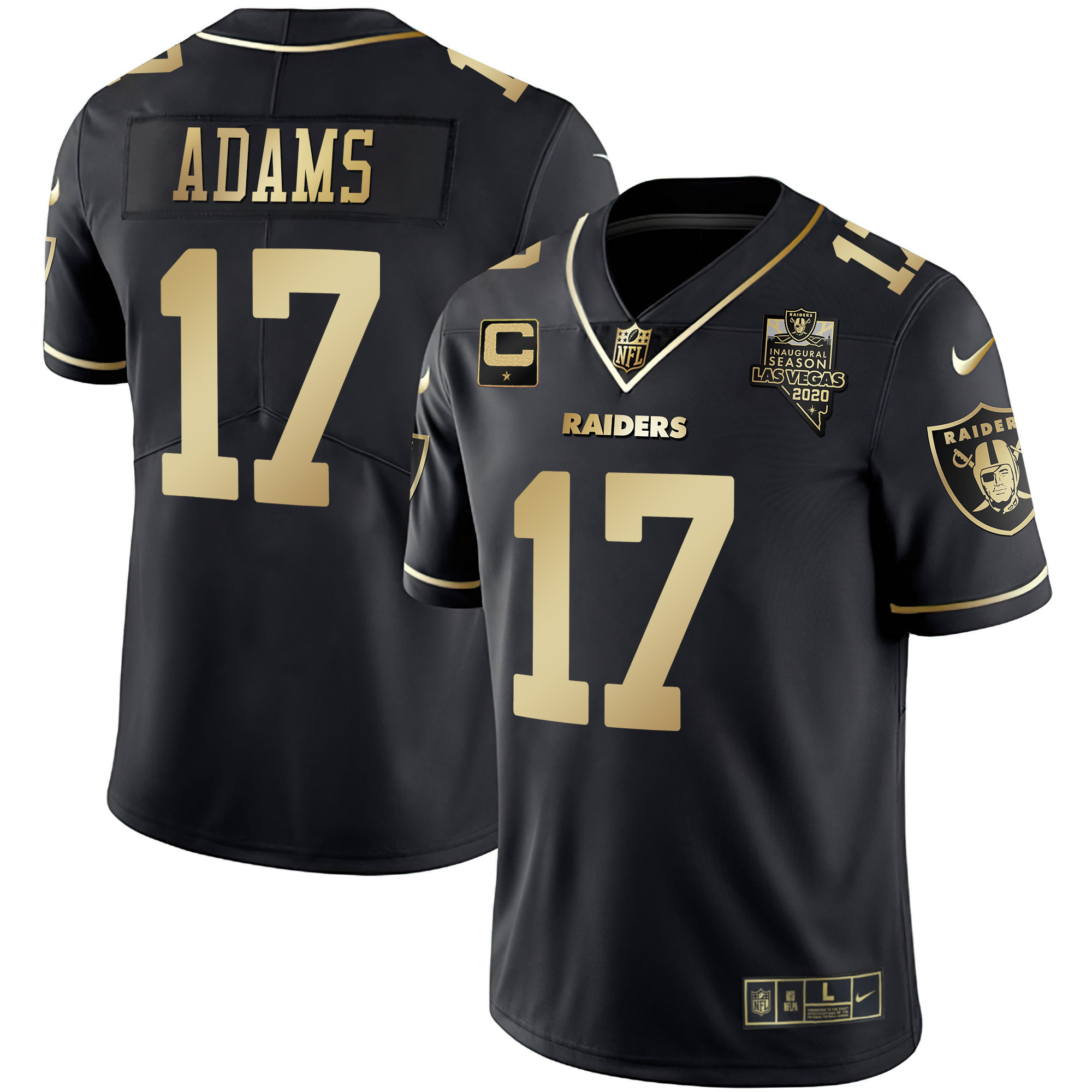 Davante Adams Men's Las Vegas Raiders Vapor Gold Gold Limited Jersey - All Stitched 