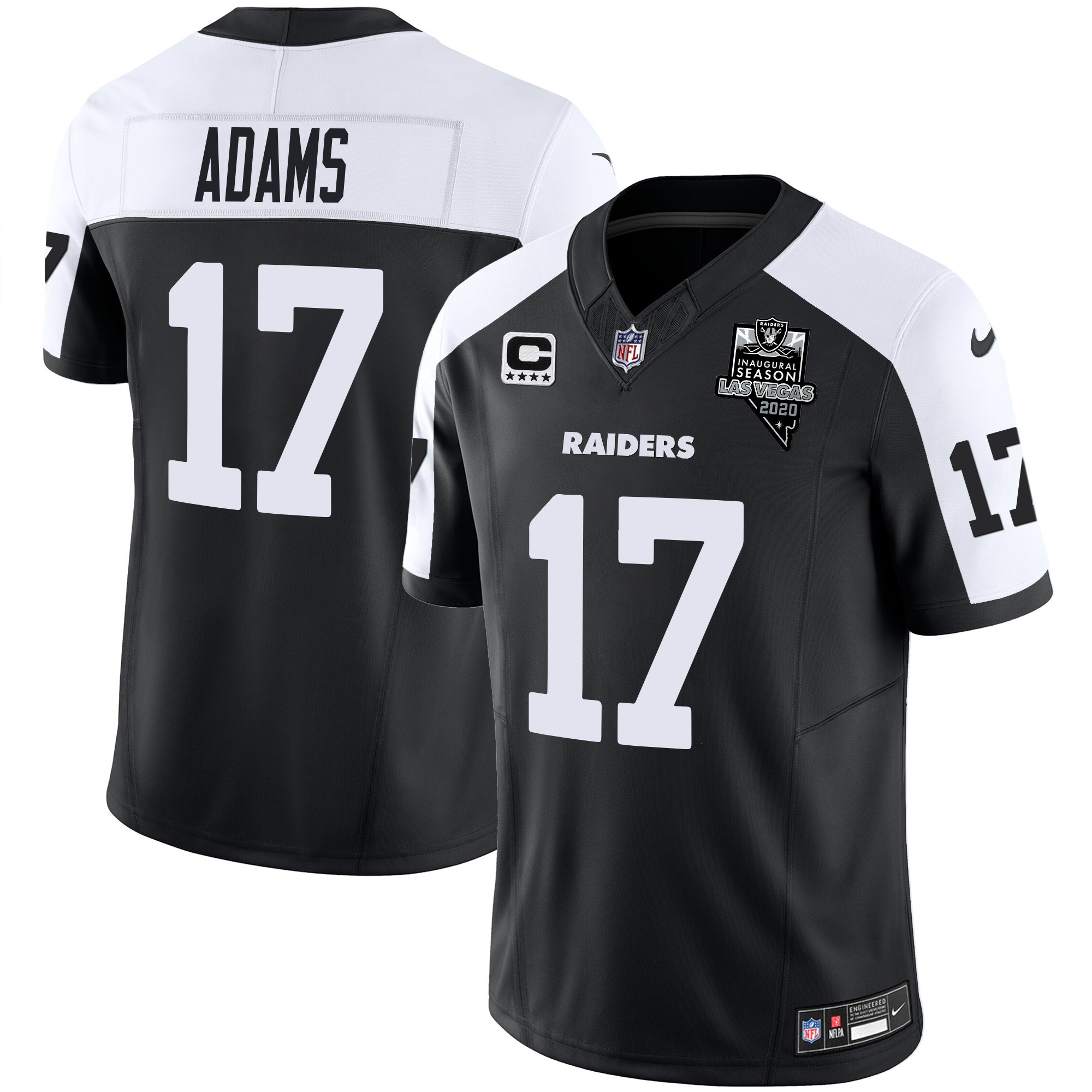 Davante Adams Men's Las Vegas Raiders Vapor Limited Alternate Jersey - All Stitched 