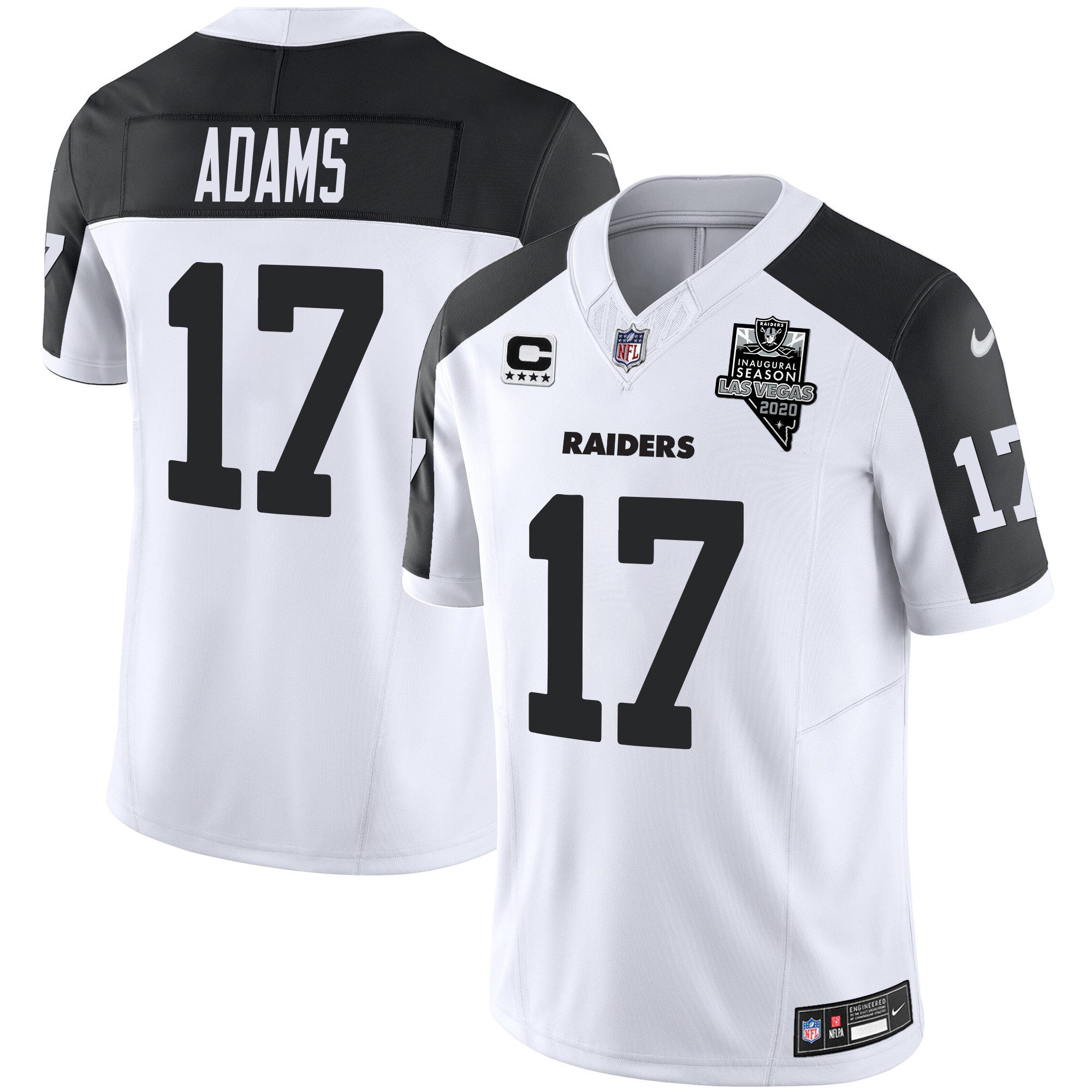 Davante Adams Men's Las Vegas Raiders Vapor Limited Inverted Jersey - All Stitched 