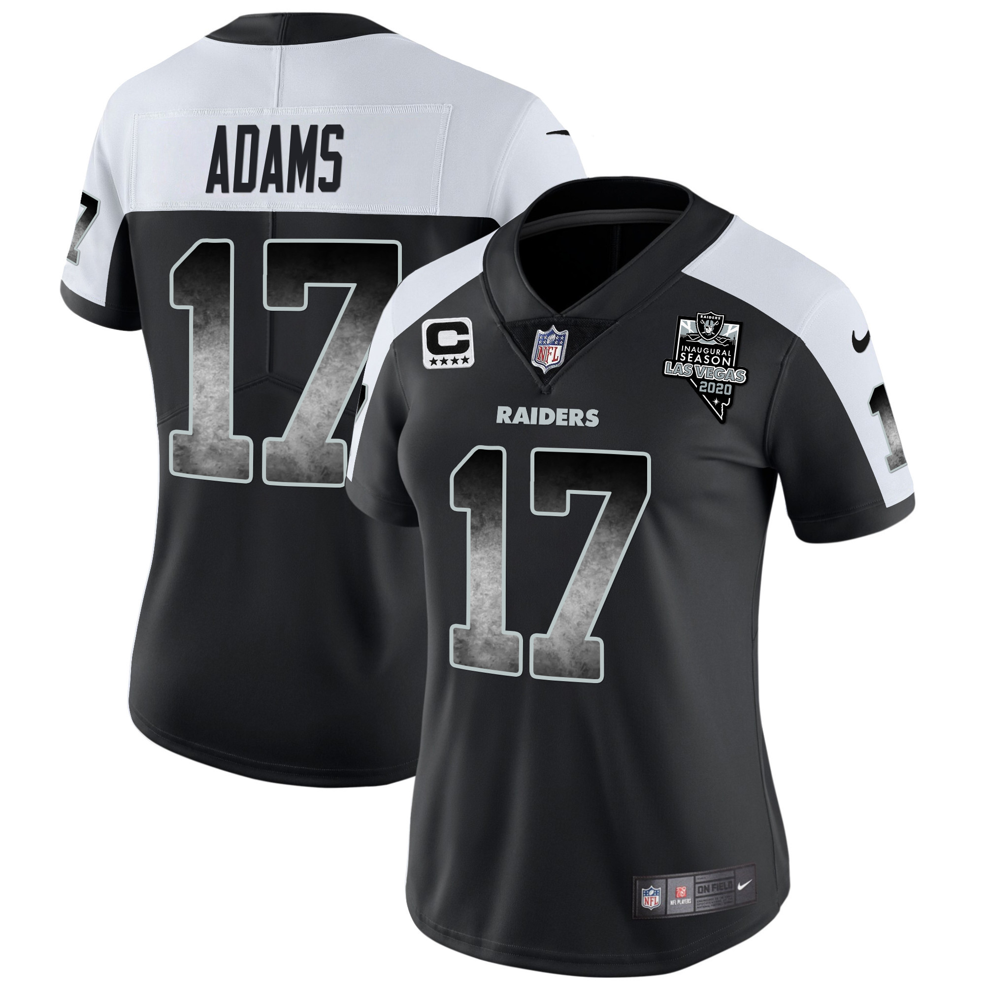 Davante Adams Women's Las Vegas Raiders Arch Smoke Vapor Alternate Jersey - All Stitched 