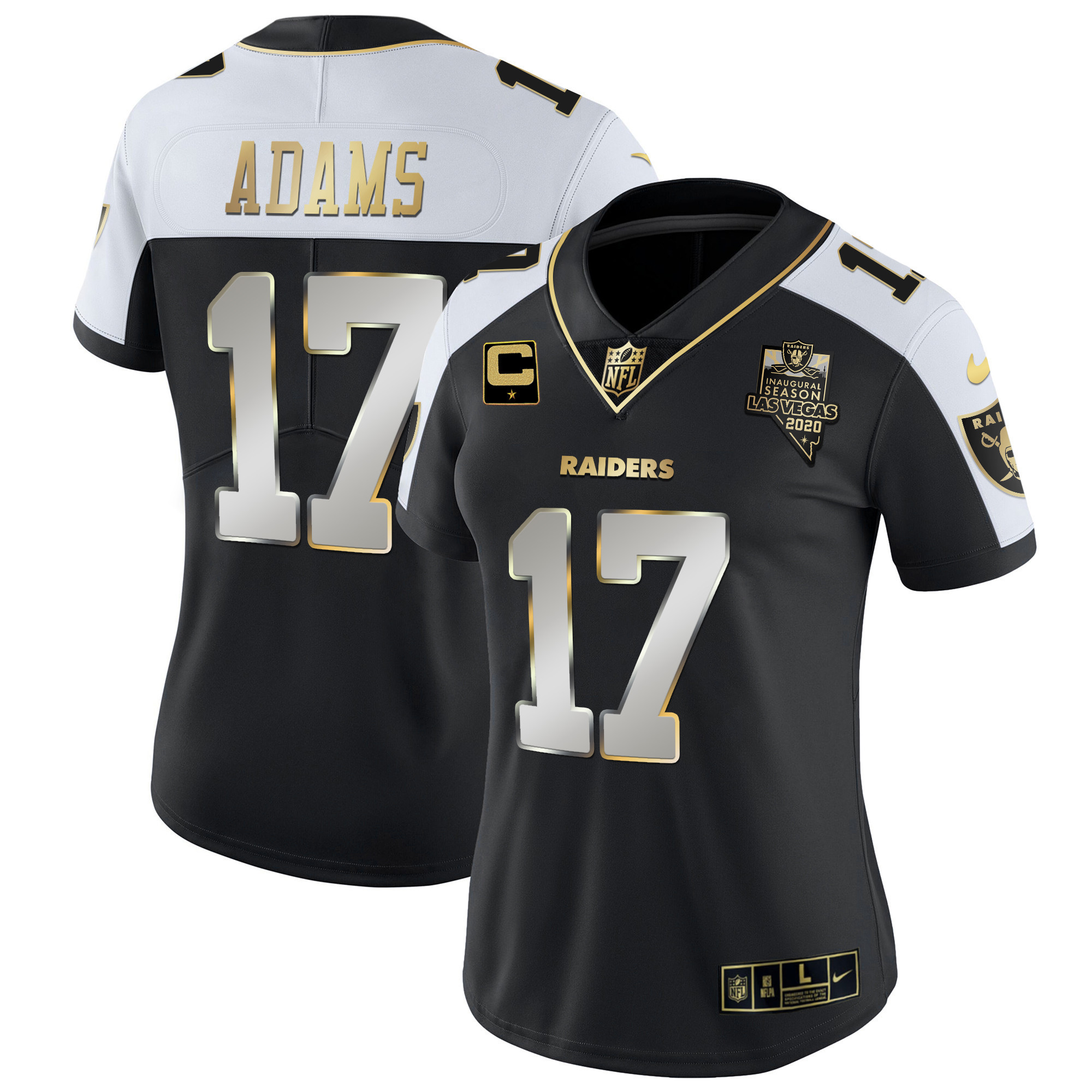 Davante Adams Women's Las Vegas Raiders Vapor Gold Alternate Limited Jersey - All Stitched 