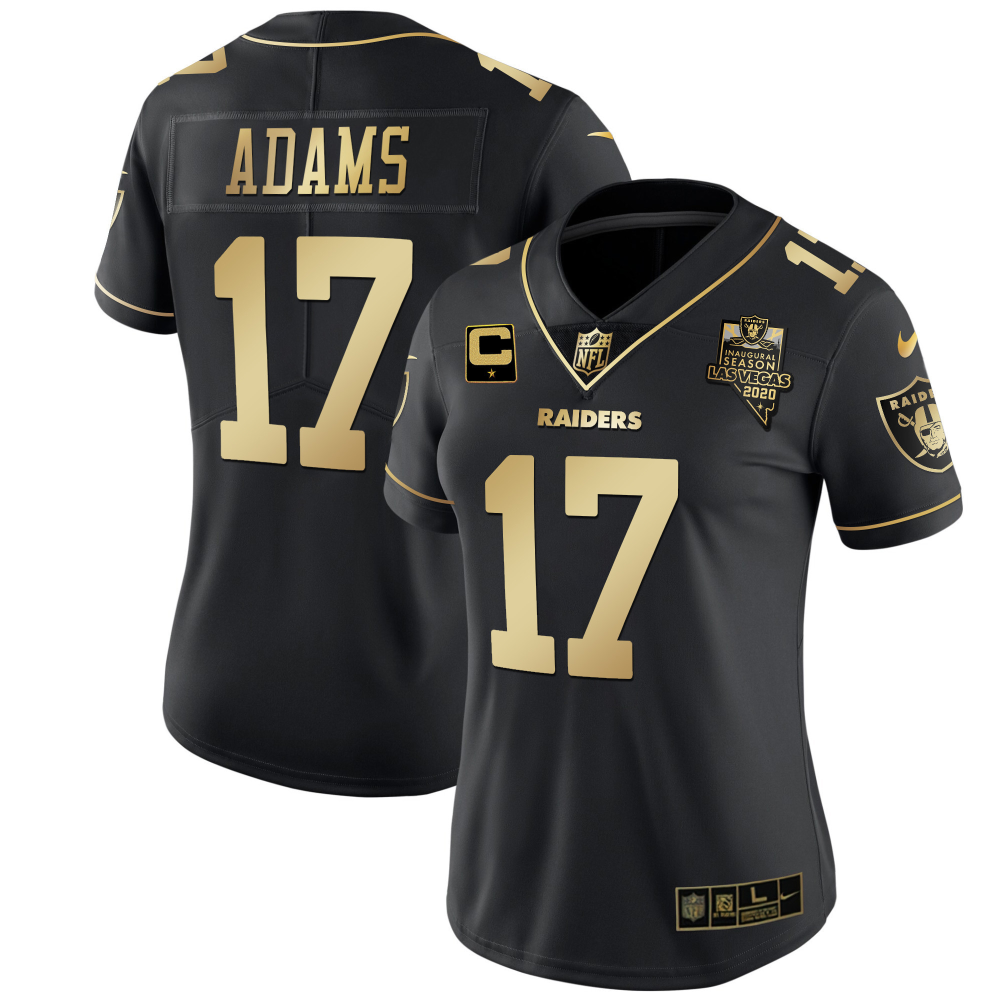 Davante Adams Women's Las Vegas Raiders Vapor Gold Gold Limited Jersey - All Stitched 