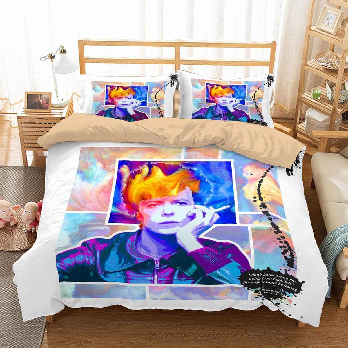David Bowie 3D Customized Duvet Cover Bedding Set