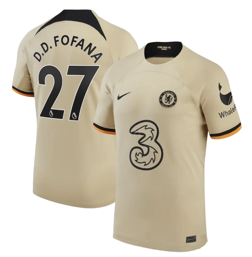 David Datro Fofana 27 Chelsea 2022/23 Third Soccer Jersey – Men
