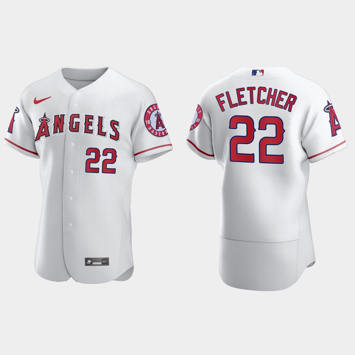 David Fletcher #22 Los Angeles Angels Home Jersey - White