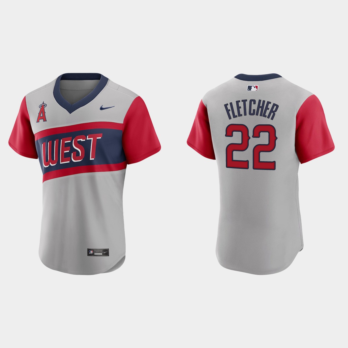 David Fletcher Los Angeles Angels 2021 Little League Classic Road Jersey - Gray