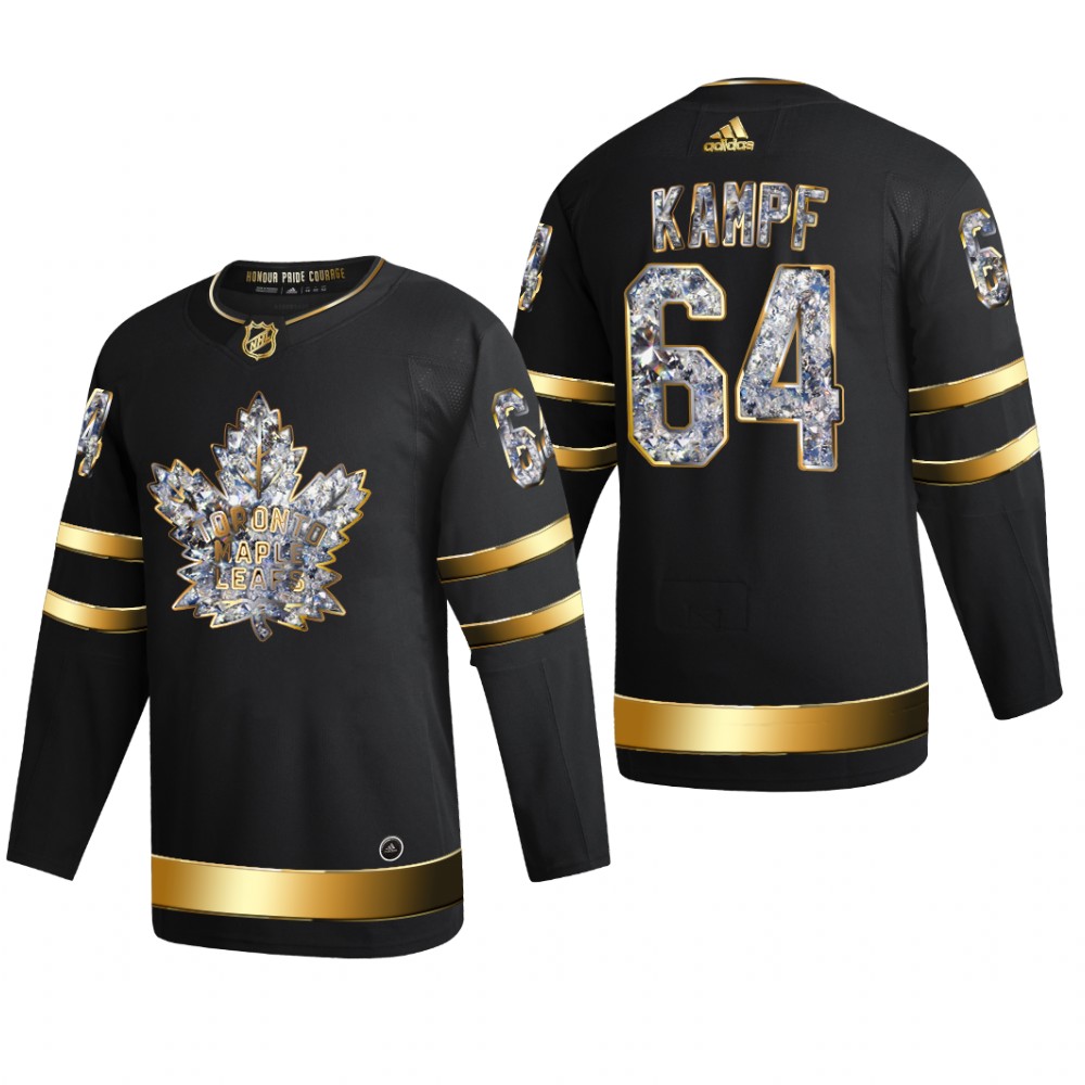 David Kampf #64 Toronto Maple Leafs 2022 Stanley Cup Playoffs Black Diamond Edition Jersey