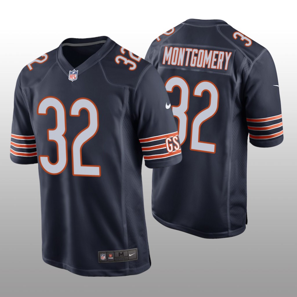 David Montgomery Chicago Bears Navy NFL Draft Game Jersey