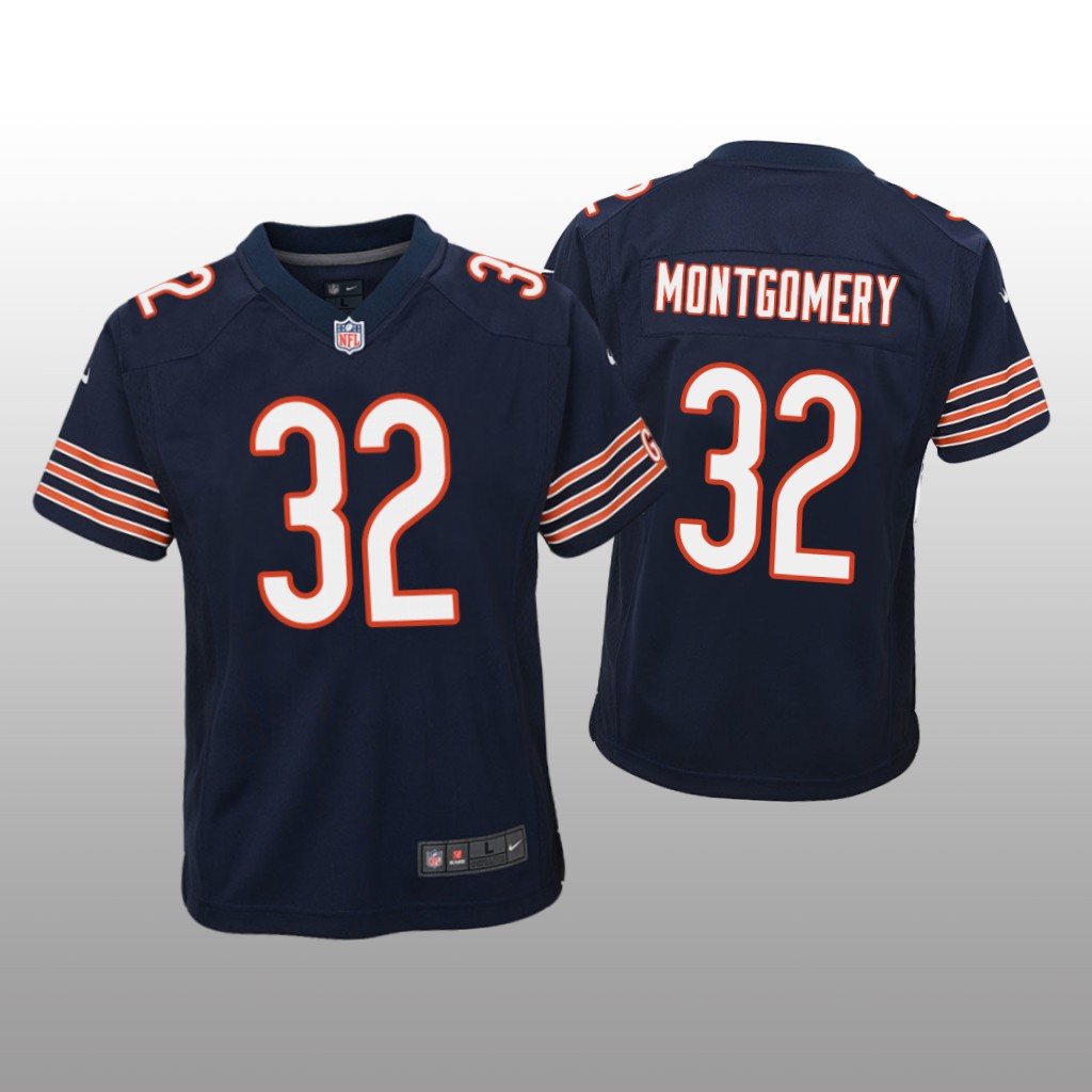 David Montgomery Chicago Bears Navy NFL Draft Game Jersey