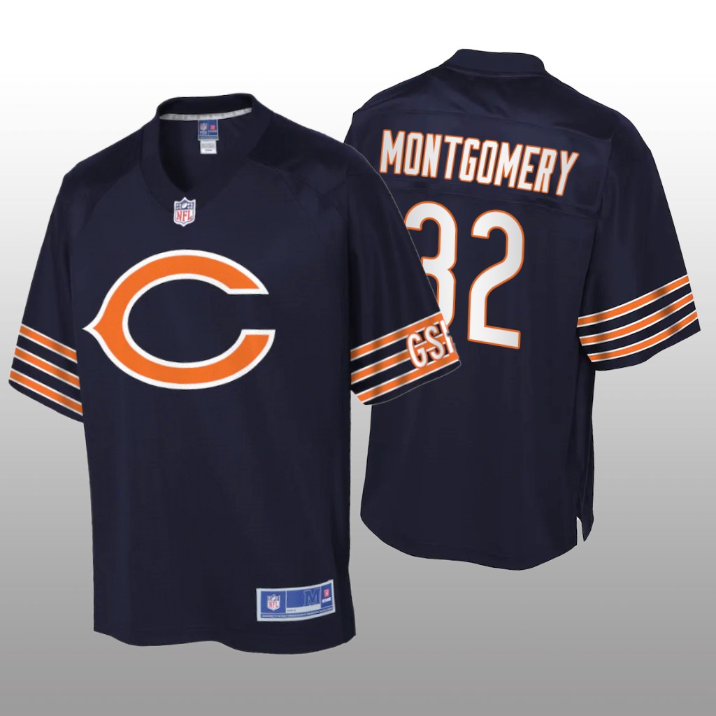 David Montgomery Chicago Bears Pro Line Navy Icon Jersey