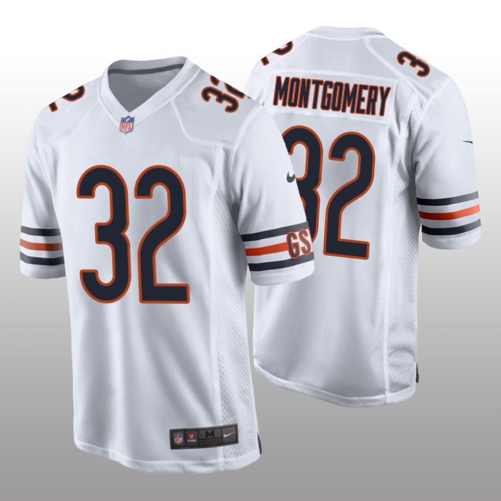 David Montgomery Chicago Bears White NFL Draft Game Jersey