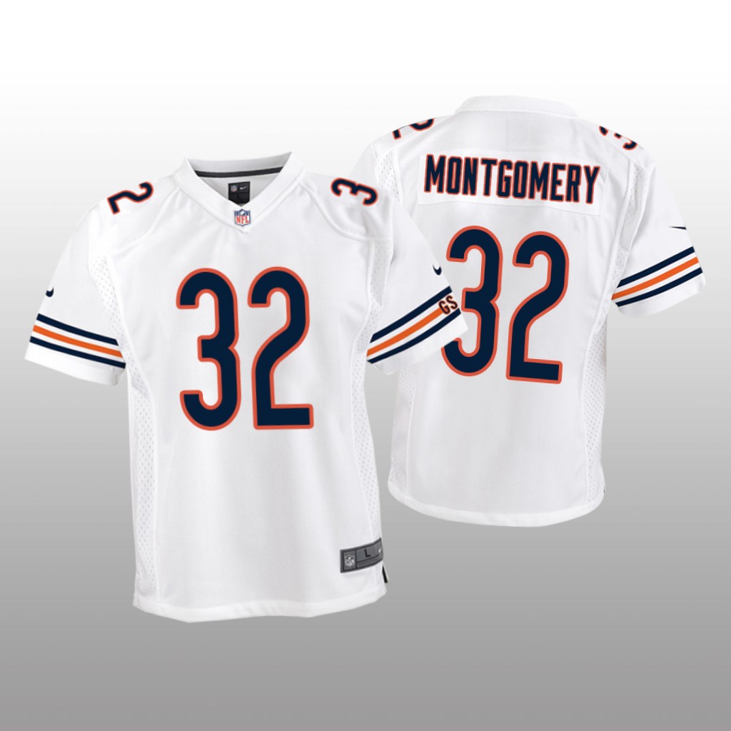 David Montgomery Chicago Bears White NFL Draft Game Jersey