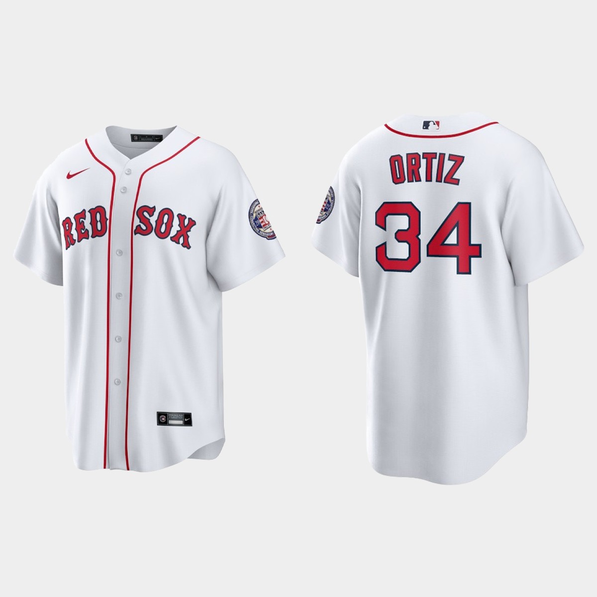 David Ortiz Boston Red Sox 2022 Hall of Fame Induction Home Jersey - White