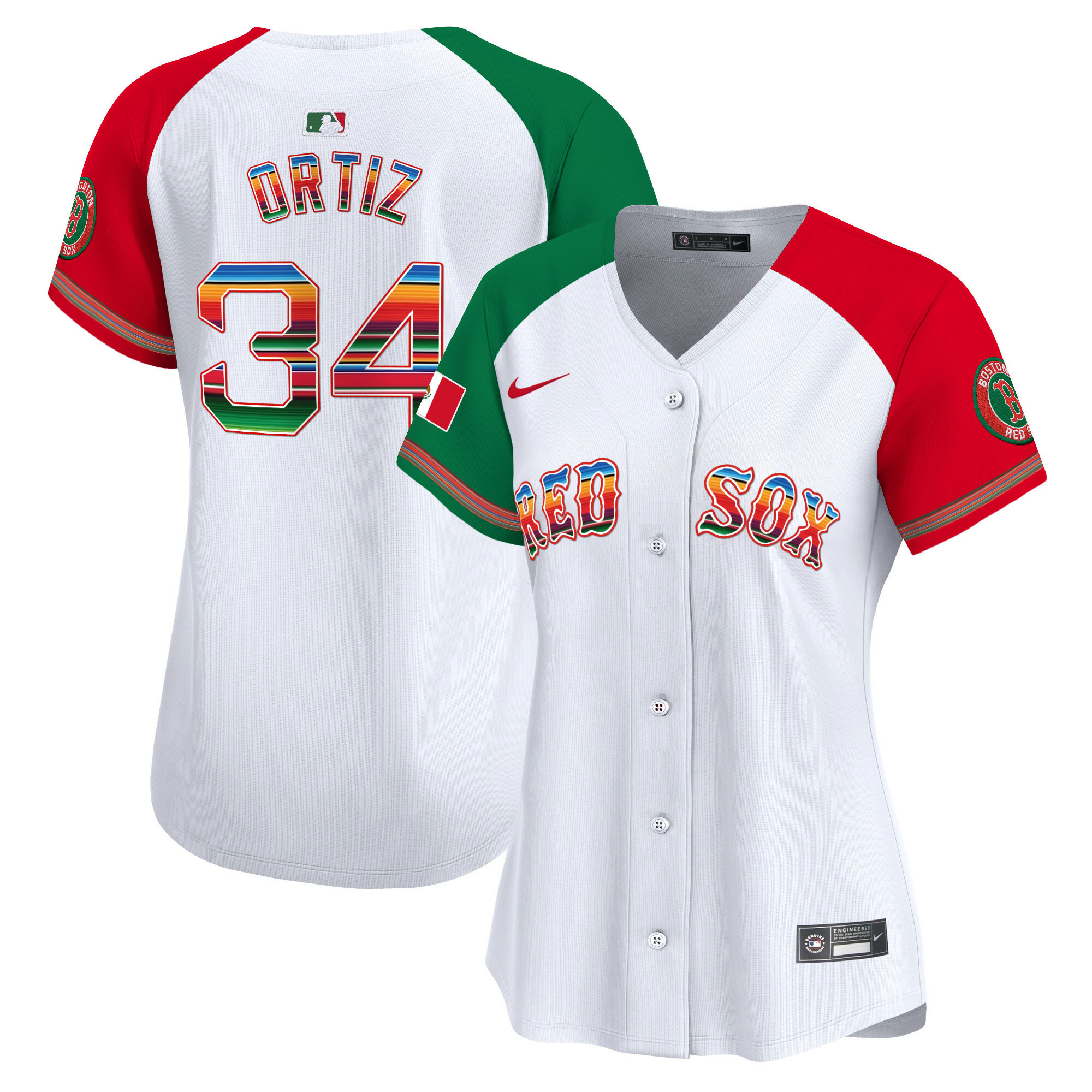 David Ortiz Women's Boston Red Sox Mexico Vapor Premier Limited Alternate Jersey - All Stitched
