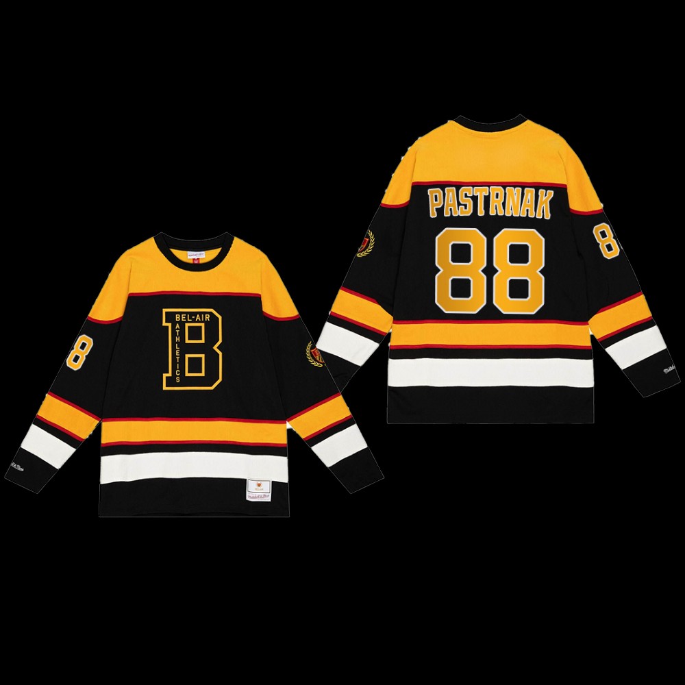 David Pastrnak Boston Bruins NHL X Bel-Air Jersey Black #88