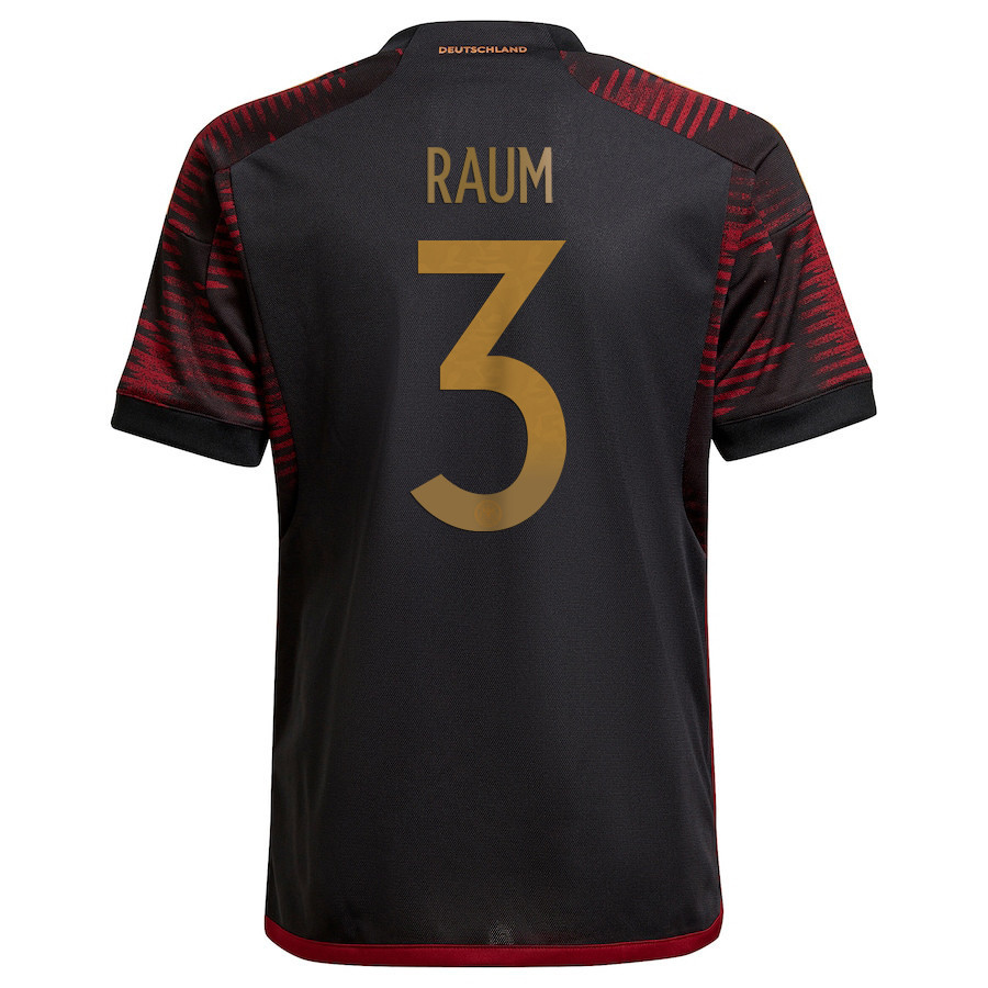 David Raum 3 Germany National Team 2022-23 Qatar World Cup Away Soccer Jersey –
